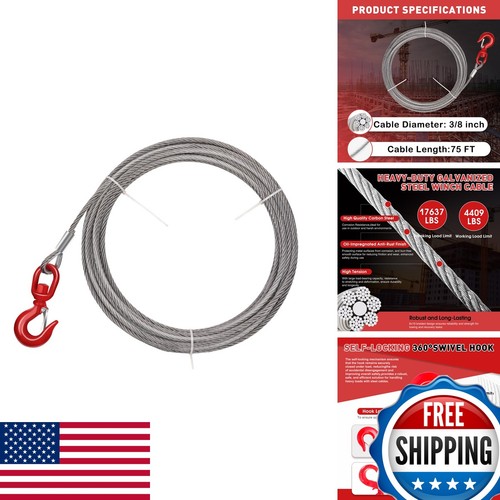 Kuailebuy steel winch cable - steel,