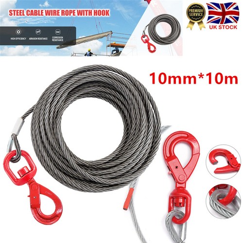 Steel winch cable - winch, 10mm